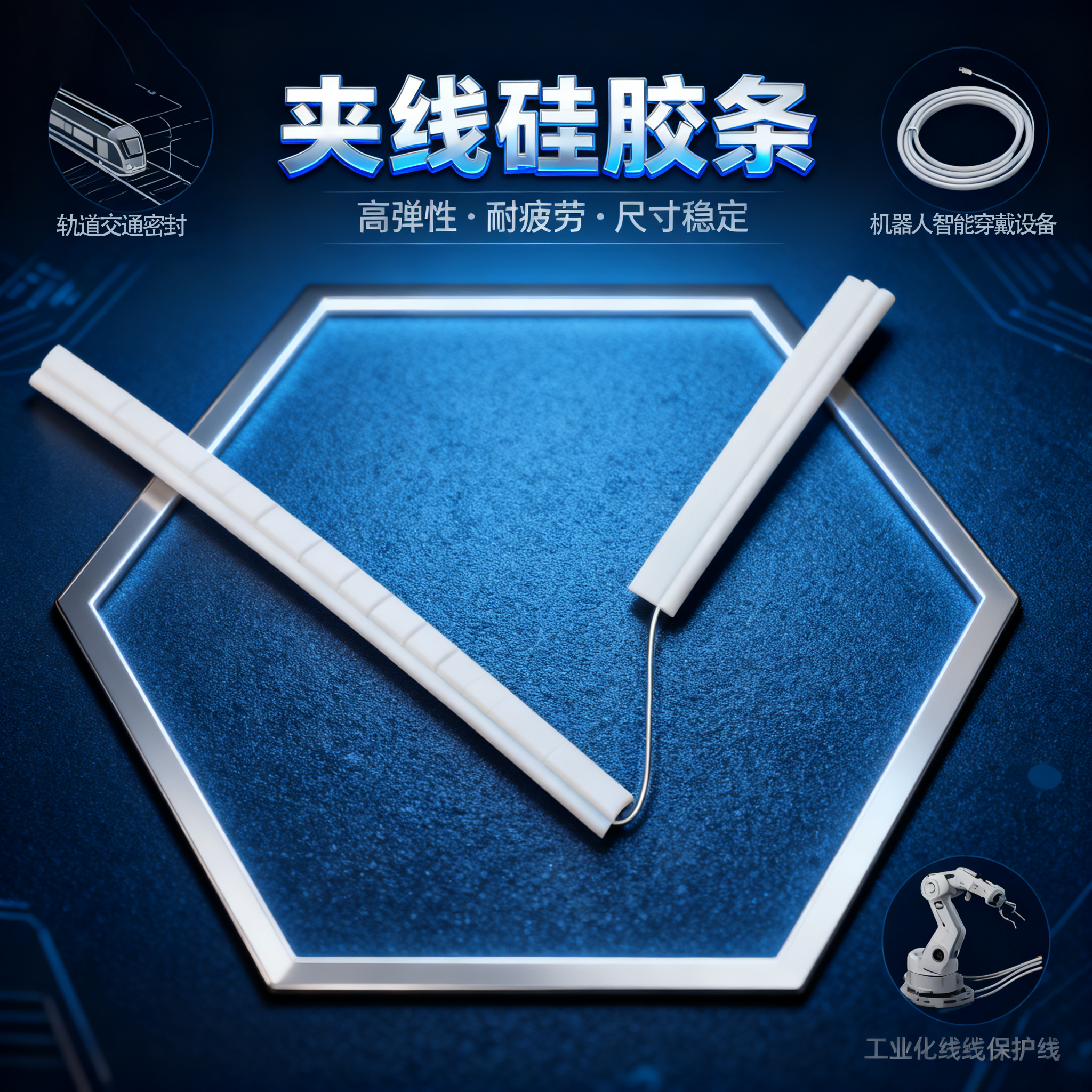 夾線硅膠條